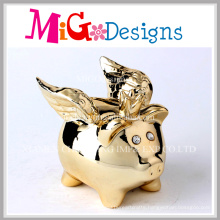 Adorable Pig with Wing Piggy Ceramic Money Banks